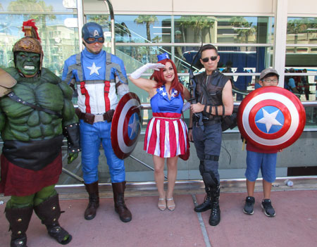 LSI San Diego student meets the Avengers at Comic Con