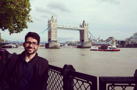 LSI London Central student Vinicius Andrade enjoying the cultural exchange at the Tower of London