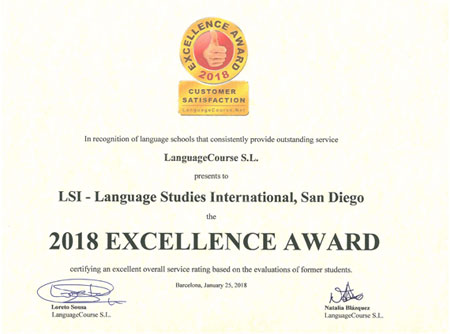 Excellence Award for LSI San Diego